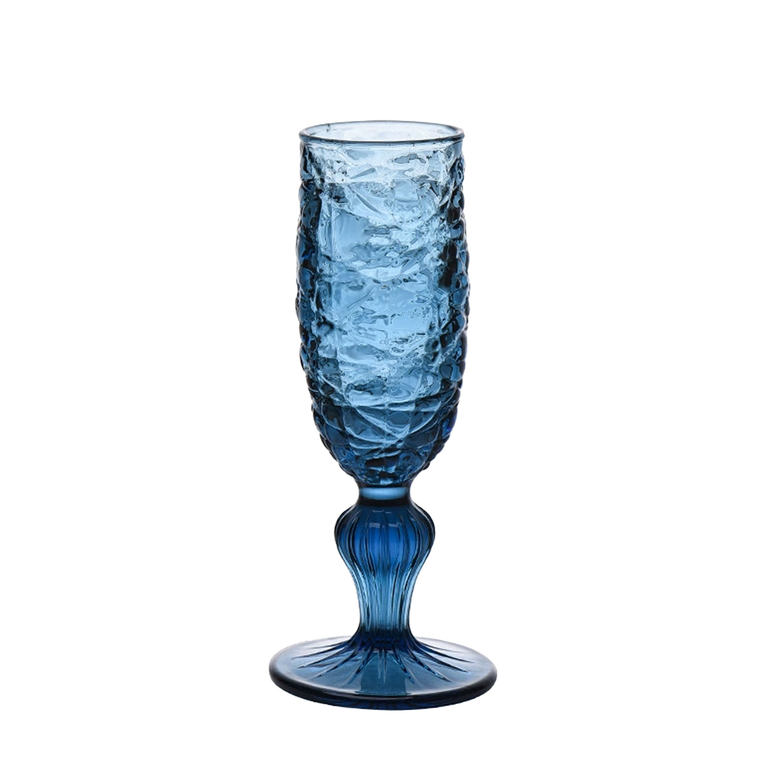 Copa de champán azul 130 ml