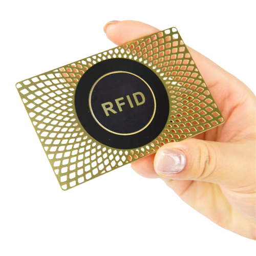 Factory Price Custom RFID Mini Tag Metal Business Card Blank with NFC