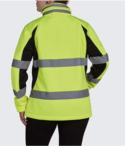 تخصيص مرحبا فيس سترة سلامة عاكسة سوفتشيل سترات العمل الشتوية للعمال الصناعيين الصوف مادة البوليستر القطن - Product Image 4