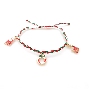 Monili Dei Braccialetti di <span class=keywords><strong>natale</strong></span> per I Bambini Delle Ragazze Jingle Bells Braccialetti di Fascino Carino Tessuto Dei Braccialetti Regalo per la Festa Di <span class=keywords><strong>Natale</strong></span> Favori - Product Image 4