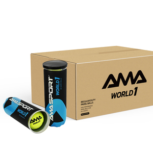 AMA Sport di qualità Premium professionale per prestazioni migliorate Match World 1 <span class=keywords><strong>Padel</strong></span> Tennis Ball - Product Image 1