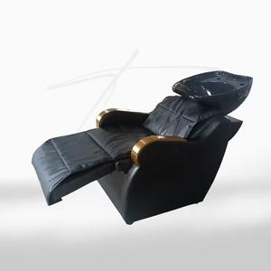 Fauteuil de lavage et de coiffure professionnel électrique réglable avec repose-pieds et bac à shampoing pour salon de coiffure et barbier - Product Image 3