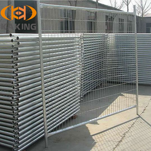 Clôture de sécurité temporaire en acier enduit de poudre, 8 pieds de haut, noire, mobile, à piquets, amovible, rétractable - Product Image 6