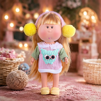 Poupée patate en tricot mignonne de 24 cm, 3 styles, tenues, cheveux blonds longs, poupée en vinyle à habiller, boîte cadeau personnalisée pour anniversaire, décoration ou cadeau