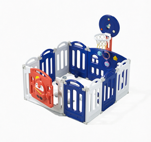 VSUCH Children's Safety Eco-Friendly Foldable Plastic Playpen with <b>Swing</b> <b>Slide</b> Mat for- Indoor Toddler Use - Product Image 1