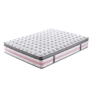 tela de color <span class=keywords><strong>rosa</strong></span> y blanco star hotel de bolsillo de primavera regular de la cubierta de espuma colchón de la cama - Product Image 6