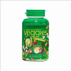 Private Label Whole Produce Frutas & Veggies Cápsulas com Alimentos Inteiros Ingredientes Suplemento Balance Energy Níveis