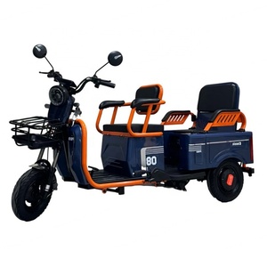 รถสามล้อไฟฟ้า 60V 20A พร้อมคุณสมบัติพับเก็บได้รวดเร็ว รถสามล้อไฟฟ้าแบบเปิดประทุนสำหรับผู้โดยสาร พร้อมแบตเตอรี่ตะกั่ว-กรด - Product Image 4