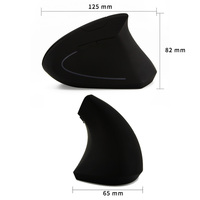 Mouse USB Berkualitas Tinggi Dengan Lampu LED Warna-warni 6D Mouse Komputer Optik Nirkabel Ergonomis Vertikal