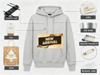 Étiquettes tissées en papier personnalisées pour vêtements, chaussures et sacs - Étiquettes personnalisées écologiques avec couleurs et logo sur mesure