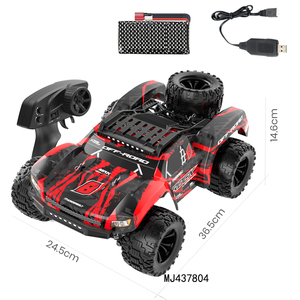 Coche RC <span class=keywords><strong>Monster</strong></span> <span class=keywords><strong>Truck</strong></span> <span class=keywords><strong>Bigfoot</strong></span> 4WD de Alta Velocidad a Escala 1:14, Juguete de Nivel Experto con Control Remoto y Cable USB para Aventuras Todoterreno - Product Image 4