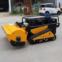 Fabrika Fiyatı 1000mm Benzinli Sıfır Dönüşlü Çim Biçme Makinesi Uzaktan Kumandalı Çim Biçme Makinesi Dik Yol Kenarlarında Biçme İçin