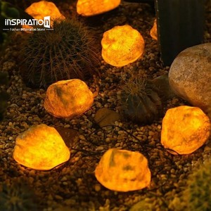 Casa de Hadas de Piedra Luminosa de FRP, <span class=keywords><strong>Roca</strong></span> Artificial Translúcida con LED para Jardín Encantado, Decoración de Piedra de FRP Translúcida para Parque - Product Image 3