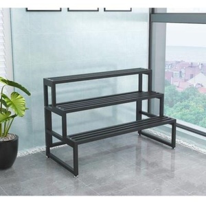 Support à plantes à 3 ou 4 niveaux, style escalier, en métal, <span class=keywords><strong>porte</strong></span>-plantes en fer pour patio, étagère de jardin, pour grand pot de fleurs, résistant à la rouille - Product Image 6