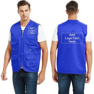 เสื้อกั๊กกิจกรรมอาสาสมัครหลายกระเป๋าพิมพ์ลายด้วยความร้อนเสื้อโค้ทสำหรับใส่ทำงานในซูเปอร์มาร์เก็ตออกแบบได้ตามต้องการ2025 - Product Image 4