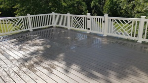 Commercial Outdoor Security <strong>Deck</strong> Railing Exterior Decorative Luxury Pvc <strong>Handrail</strong> Stairs Railing Balcony Railing - Product Image 4