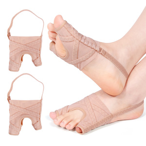 Correcteur d'<span class=keywords><strong>hallux</strong></span> <span class=keywords><strong>valgus</strong></span> et séparateur d'orteils en maille orthopédique réglable, antidérapant et respirant pour femmes - Product Image 1