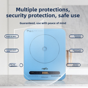 Baru 2025 Cooktop-40mm induksi elektrik Ultra tipis Slim bayi biru Portable Single Burner 110V kontrol sentuh untuk disertifikasi - Product Image 2