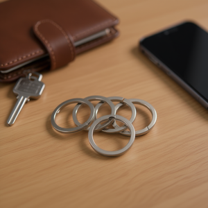 Portachiavi Iln da 28 mm, colore argento, confezione da 10 per accessori portachiavi - Product Image 2