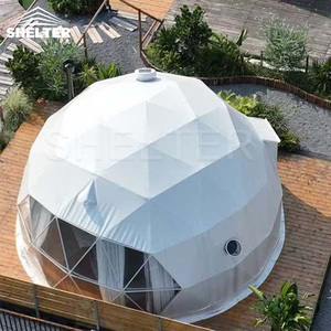 Igloo à boule ronde Geodomes Geodesique Resort Hotel Geometric <span class=keywords><strong>Geo</strong></span> Glamping Geodesic Dome Homestay House Sphere Hemisphere Tent - Product Image 3