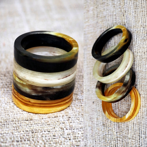 Customized Men's Wedding Bands Handmade <b>Black</b> Tungsten Inlay Deer Horn Antler Ring for Engagement Party Classic Jewelry Gift - Product Image 1