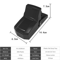 Piège à rats et à souris en plastique ABS durable pour la lutte antirongeurs à l'intérieur et à l'extérieur pour le bureau et l'hôtel