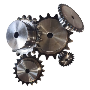 Chaînes à rouleaux en acier au carbone certifiées ANSI de haute qualité, pignons de transmission industriels 40 CV - Product Image 2