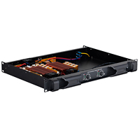 Amplificateur de puissance numérique professionnel 2x1200W 4 Ohm Classe D 1U pour DJ, scène, club, bar, KTV, équipement audio live