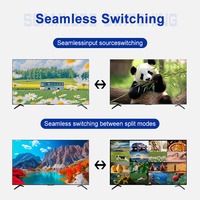 Procesador Multiview de Resolución Personalizada para Salas de Control de Radiodifusión y Televisión, Compatible con 4K60, 16 Entradas, Salida HDMI Dual, FCC