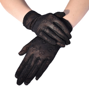<span class=keywords><strong>Gants</strong></span> de mariée en dentelle respirante à fleurs pour femmes HZS-26004 - Product Image 2