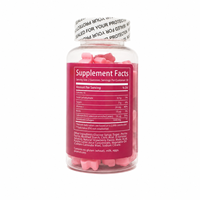 Gummies de collagène à marque privée OEM avec biotine et vitamine C, saveur fraise, 60 unités, pour la peau, les cheveux, les ongles et le soutien quotidien de la beauté
