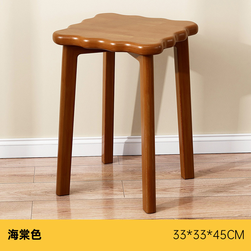 [Solid Wood] Begonia Color - 45cm High Rubberwood