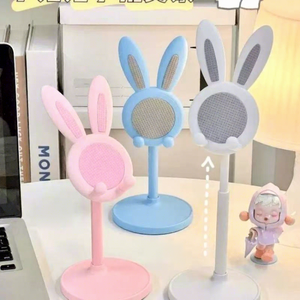 Support de téléphone portable Little Rabbit Lazy, support de <span class=keywords><strong>bureau</strong></span> relevable, support de téléphone portable en plastique mignon de dessin animé pour filles - Product Image 1