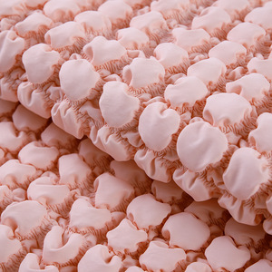 Thiết kế mới 100% Polyester chần bong bóng vòng tròn thêu vải cotton đầy đủ quần áo & chần Hành Lý Vải ngắn sang trọng - Product Image 3