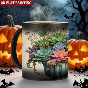 Frosted Black <b>Ceramic</b> Mug 11oz Heat Color Changing Blank <b>Cup</b> For Gift Shop Supply - Product Image 6