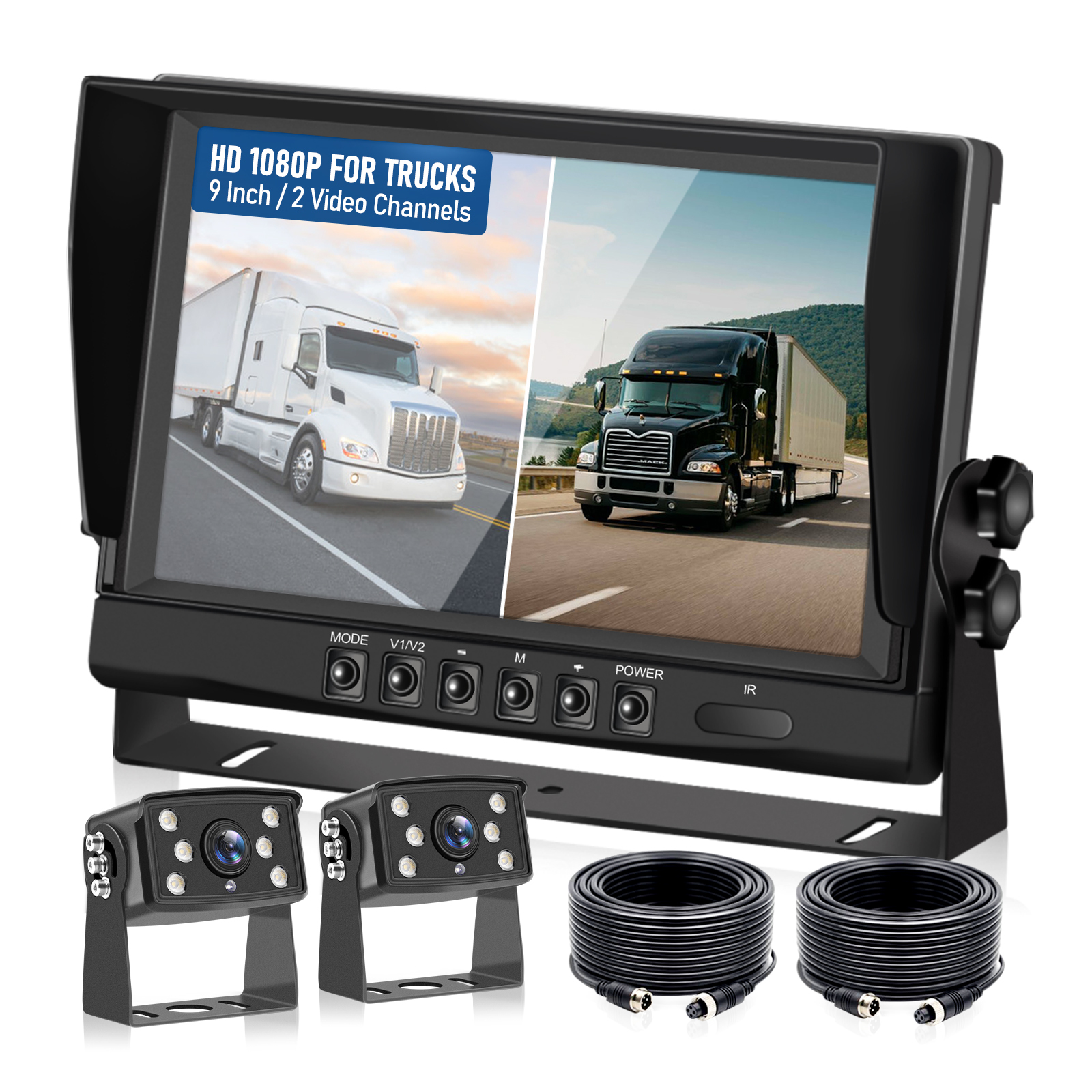 ROOF MOUNT車リアモニター 9-Inch-2ch-Car-Monitor-for-