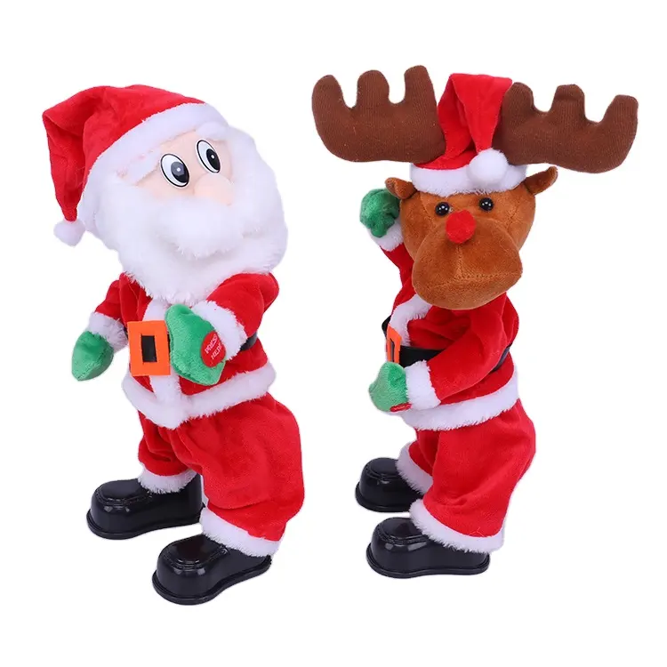 Neueste Weihnachten Kinderspiel zeug Claus Geschenks pielzeug Elektrische Weihnachts mann Dekoration Ornamente