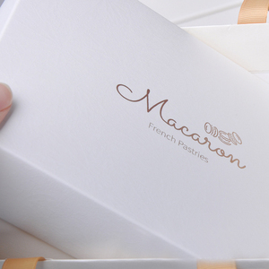 IMEE – boîte blanche de luxe haut de gamme, élégante, feuille d'or 8 grilles, grand papier <span class=keywords><strong>Macaron</strong></span>, boîte cadeau avec sac - Product Image 4