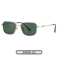 Lunettes de soleil polarisées carrées en métal, style européen et américain, uniques et tendance, pour la conduite
