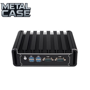Giá rẻ <span class=keywords><strong>Mini</strong></span> PC Intel i3 i5 i7 đầy đủ nhôm kim loại trường hợp không quạt kép LAN cổng máy tính công nghiệp - Product Image 1