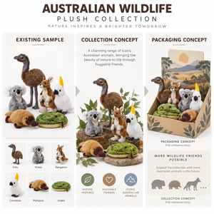 Juguetes de Peluche Personalizados de Animales Australianos: Canguro, Koala, Emú, Cacatúa, Ornitorrinco, Pitón, Rellenos de Algodón PP, 11-30cm, OEM, ODM, Venta al por Mayor para Zoológicos - Product Image 4