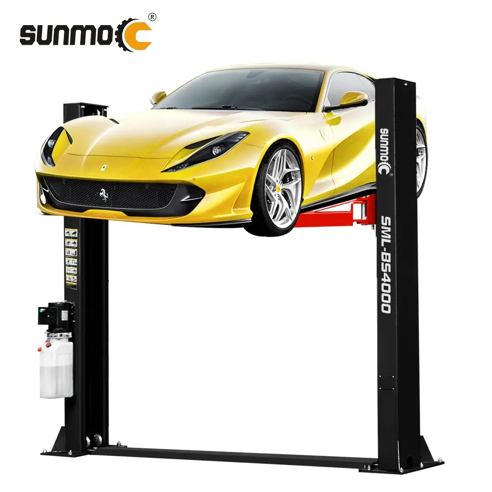 Sunmo heavy duty low cling 11000lb 4 5 6 ton idraulico autoveicoli sollevatore riparazione paranco 2 post car ascensore per la vendita