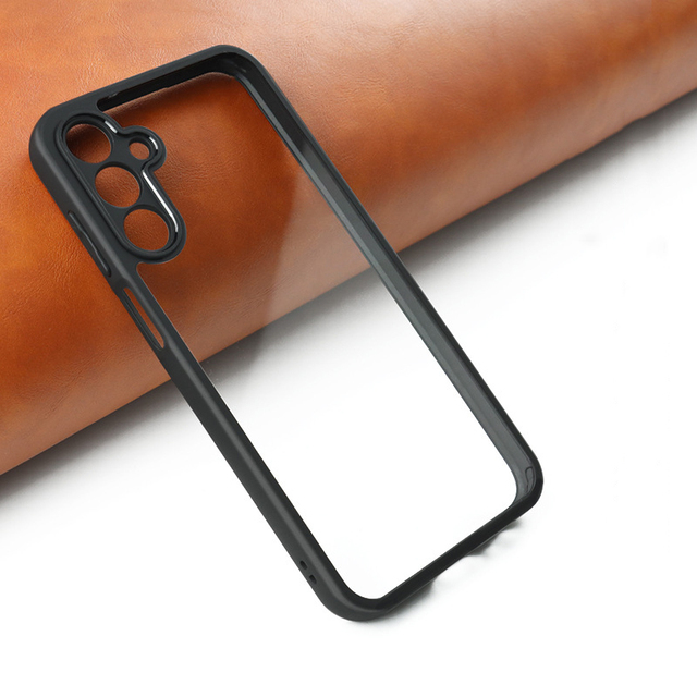 Matte TPU Frame Clear PC Slim Fit Shockproof Phone Case for Samsung Galaxy A15 A24 A54 5G