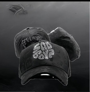 100% Nouveau Original Gorras 31 Hats Cristal Mago Suede 3D Embroidery Logo Curved Brim Gorra Thirty One Ny Flames Negra Baseball Cap - Product Image 6