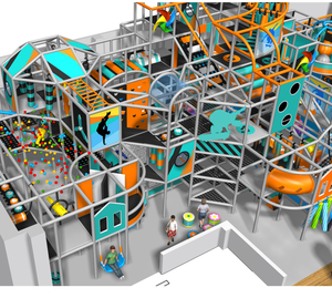 Yüksek kaliteli çocuklar uzay tema ticari kapalı oyun alanı satılık büyük slaytlar ile 1 takım anaokulu için plastik slayt çocuk - Product Image 3
