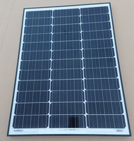Module solaire rigide 75W à cadre noir 12V hors réseau pour camping-car, bateau, abri, cabane OEM