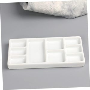 Paleta <span class=keywords><strong>de</strong></span> cerámica, placa mezcladora <span class=keywords><strong>de</strong></span> colores, <span class=keywords><strong>pintura</strong></span> <span class=keywords><strong>de</strong></span> acuarelas, viaje <span class=keywords><strong>de</strong></span> concha blanca <span class=keywords><strong>para</strong></span> <span class=keywords><strong>pintura</strong></span> al óleo, gouache y pinturas acrílicas - Product Image 3