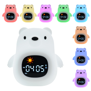 Progettato per bambini nuovo dispositivo digitale di rumore bianco con sveglia luce LED alba RGB luce naturale sveglia per bambini - Product Image 6