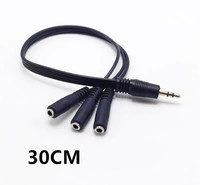Cable Divisor de Audio Estéreo DC3.5mm TRS Macho a 3 X 3.5mm Hembra, 1 Entrada 3 Salidas, Cable Divisor de Audio AUX Estéreo