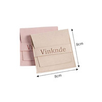 Pochette en velours personnalisable avec logo, pour bijoux, colliers, boucles d'oreilles, accessoires de coiffure, vente en gros